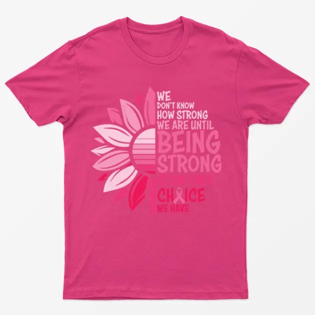 Heliconia Breast Cancer Awareness Flower T-Shirt