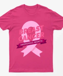 Heliconia Breast Cancer Awareness Month T Shirt