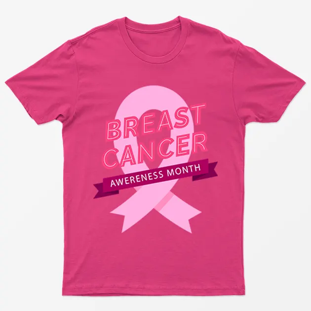 Heliconia Breast Cancer Awareness Month T Shirt
