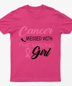 Heliconia Breast Cancer Strong Girl T-Shirt