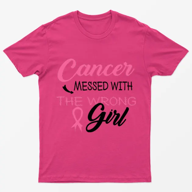 Heliconia Breast Cancer Strong Girl T-Shirt
