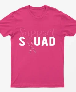 Heliconia Breast Cancer Support Squad T-Shirt