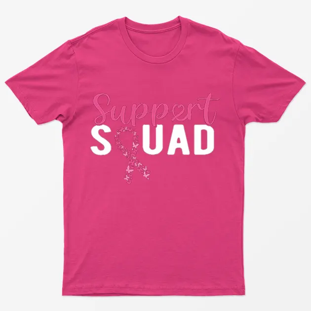Heliconia Breast Cancer Support Squad T-Shirt