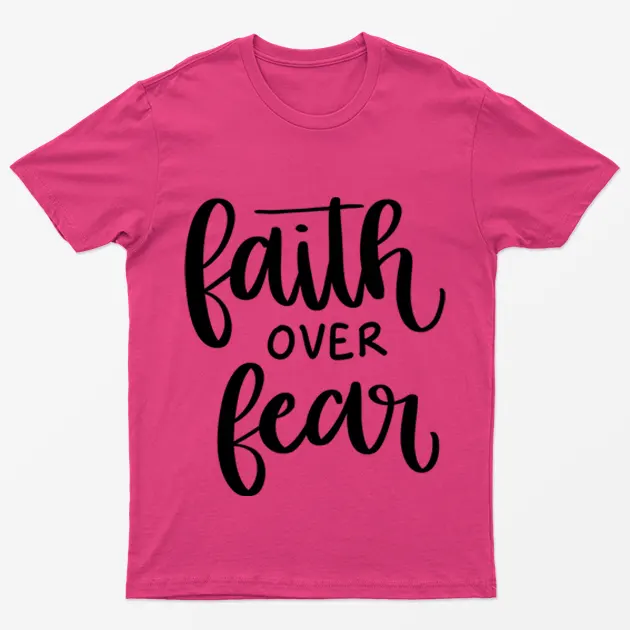 Heliconia Faith over Fear Breast Cancer Awareness T-Shirt