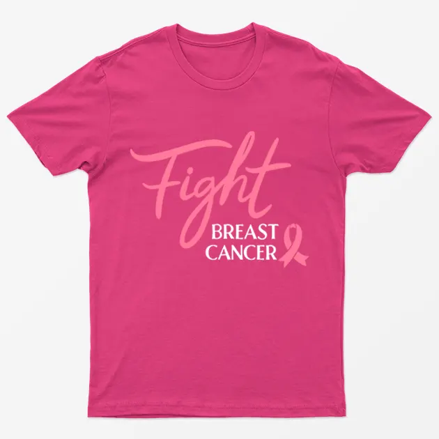 Heliconia Fight Breast Cancer Pink Ribbon T-Shirt