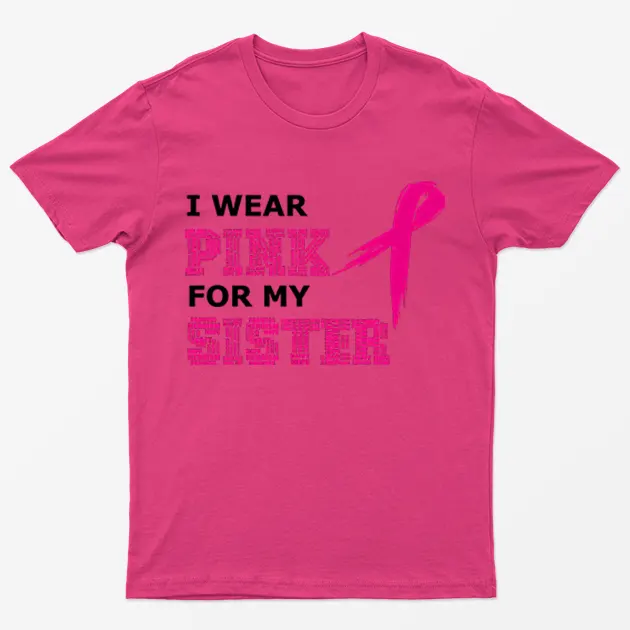 Heliconia I Support My Sister Cancer Awareness T-Shirt