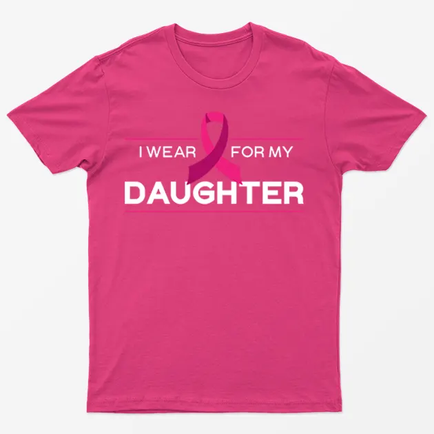 Heliconia I Wear Pink For My Daughter T-Shirt