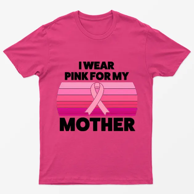 Heliconia I Wear Pink For My Mother T-Shirt