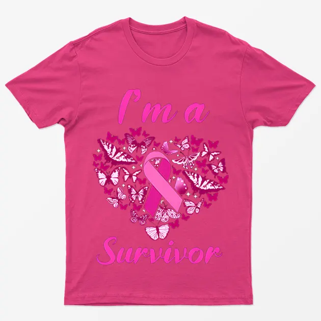 Heliconia I am Breast Cancer Survivor T-Shirt