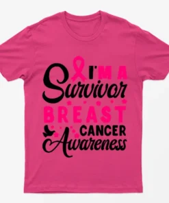 Heliconia I am a Survivor Breast Cancer T-Shirt