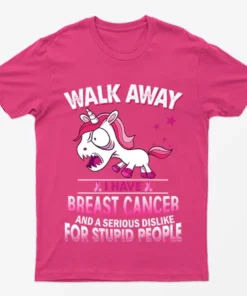 Heliconia I have Breast Cancer for Stupid People T-Shirt