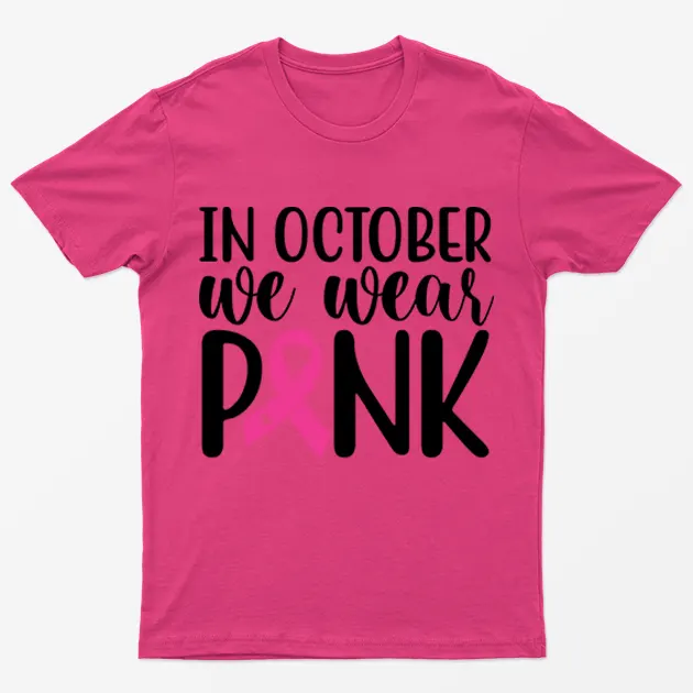 Heliconia Pink Awareness Ribbon T-Shirt