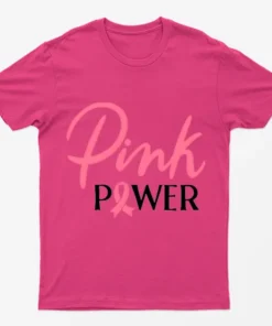 Heliconia Pink Power Breast Cancer Awareness T-Shirt