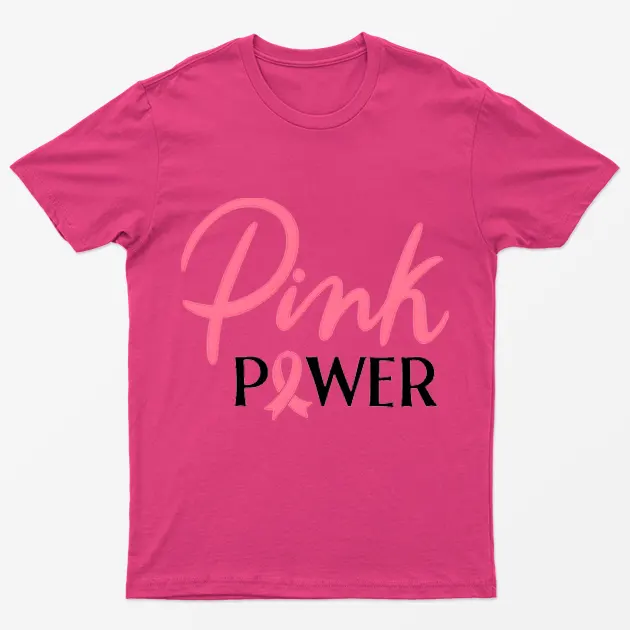Heliconia Pink Power Breast Cancer Awareness T-Shirt