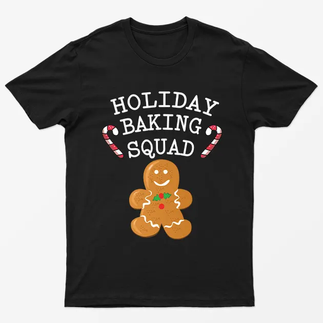Black Holiday Baking Squad T-Shirt
