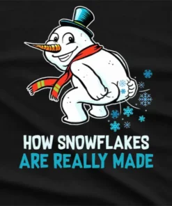 How Snowflakes Are Really Made Christmas T-Shirt