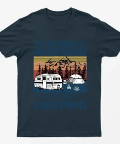 Navy Blue I Am Done Nursing Lets Go Camping T-Shirt