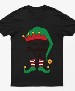 Black I Am The Daddy Elf T-Shirt