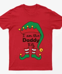 Red I Am The Daddy Elf T-Shirt