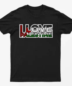 Black I Love Palestine T-Shirt