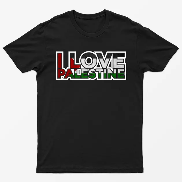 Black I Love Palestine T-Shirt