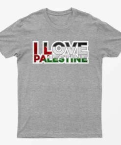 Sport Grey I Love Palestine T-Shirt