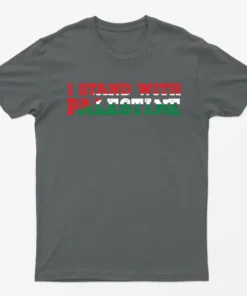 Charcoal I Stand With Palestine T-Shirt