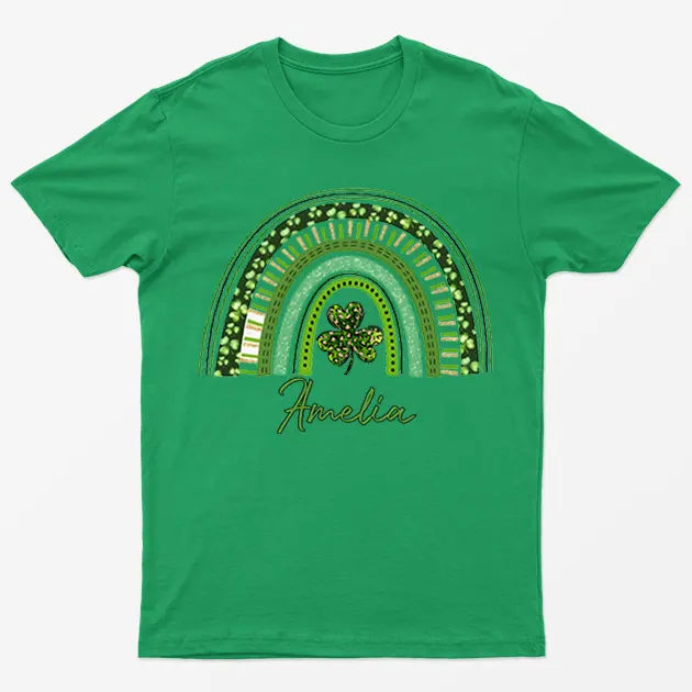 Irish Green Amelia St Patricks Day Graphic T-Shirt