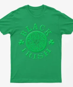 Irish Green Black Irish T-Shirt