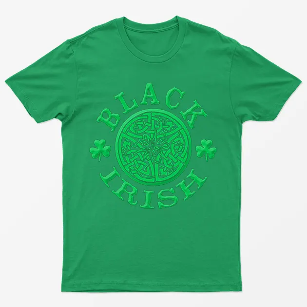 Irish Green Black Irish T-Shirt