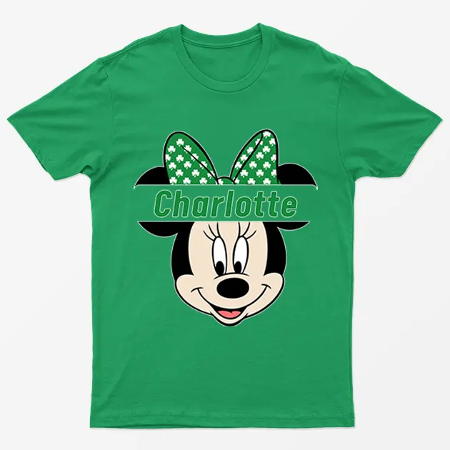 Irish Green Charlotte Minnie Mouse T-Shirt