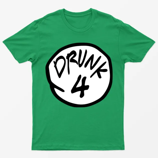 Irish Green Drunk 4 St Patrick's Day Graphic T-Shirt