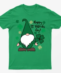 Irish Green Happy Saint Gnomie T-Shirt