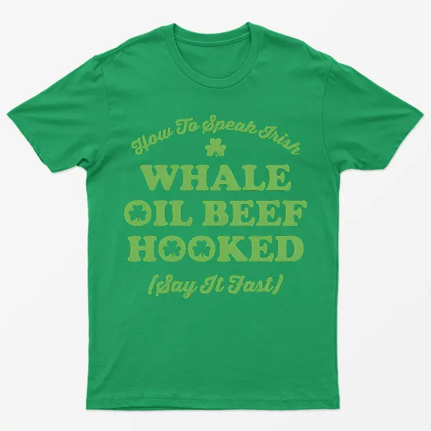 Irish Green Learn How To Speak Irish Graphic T-Shirt