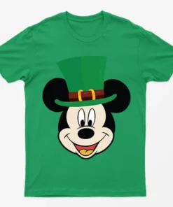 Irish Green Mickey Mouse Hat T-Shirt