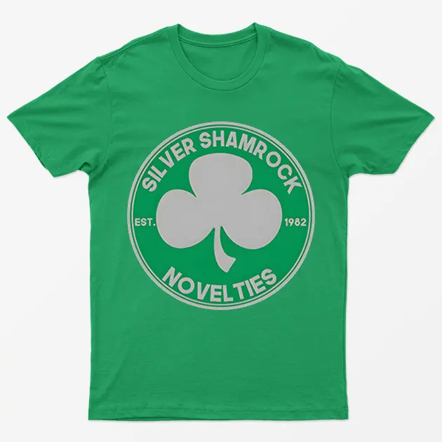 Irish Green Silver Shamrock Novelties T-Shirt
