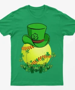 Irish Green St Patrick Hat Tennis Ball T-Shirt
