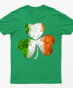 Irish Green St Patrick's Day Leaf Graphic T-Shirt