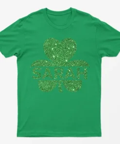 Irish Green St Patricks Day Sarah Graphic T-Shirt