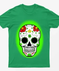 Irish Green St Patrick's Skeleton T-Shirt