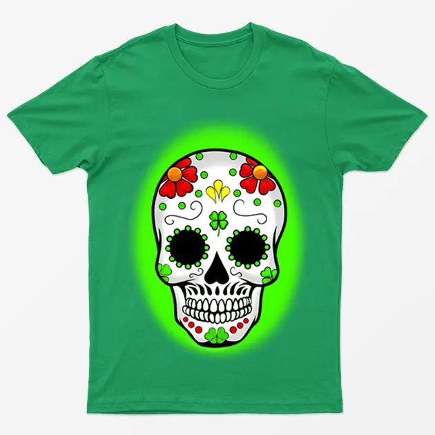 Irish Green St Patrick's Skeleton T-Shirt