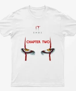 White IT Ends Chapter Two Halloween T-Shirt