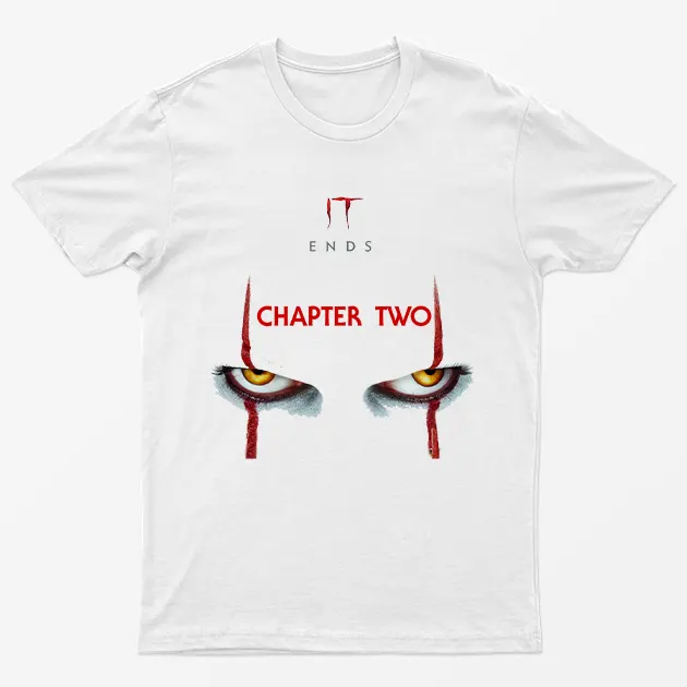 White IT Ends Chapter Two Halloween T-Shirt