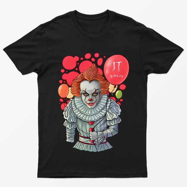 Black It Pennywise Halloween T-Shirt
