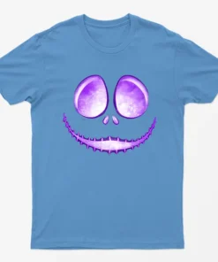 Carolina blue Jack Skellington Laugh T-Shirt