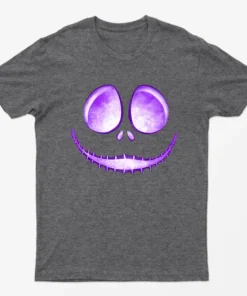 Dark Heather Jack Skellington Laugh T-Shirt