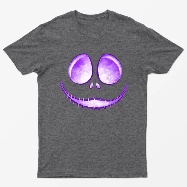Dark Heather Jack Skellington Laugh T-Shirt