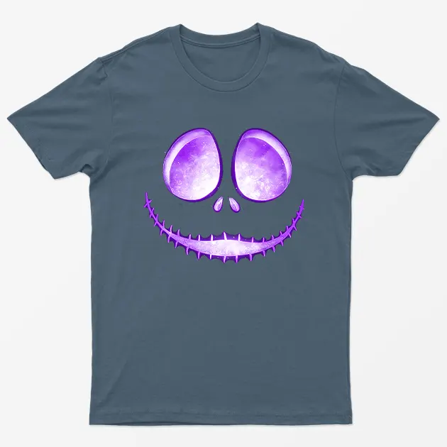 Indigo Blue Jack Skellington Laugh T-Shirt