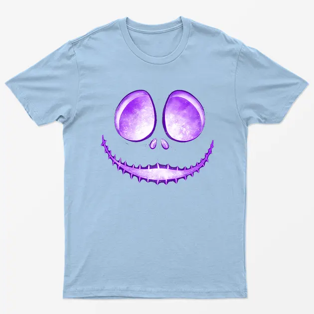 Light Blue Jack Skellington Laugh T-Shirt