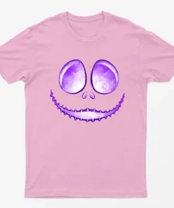 Light Pink Jack Skellington Laugh T-Shirt